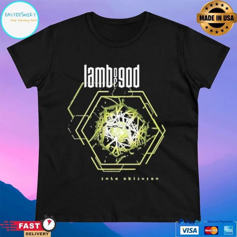 Lamb Of God Into Oblivion Hexagon T-shirts