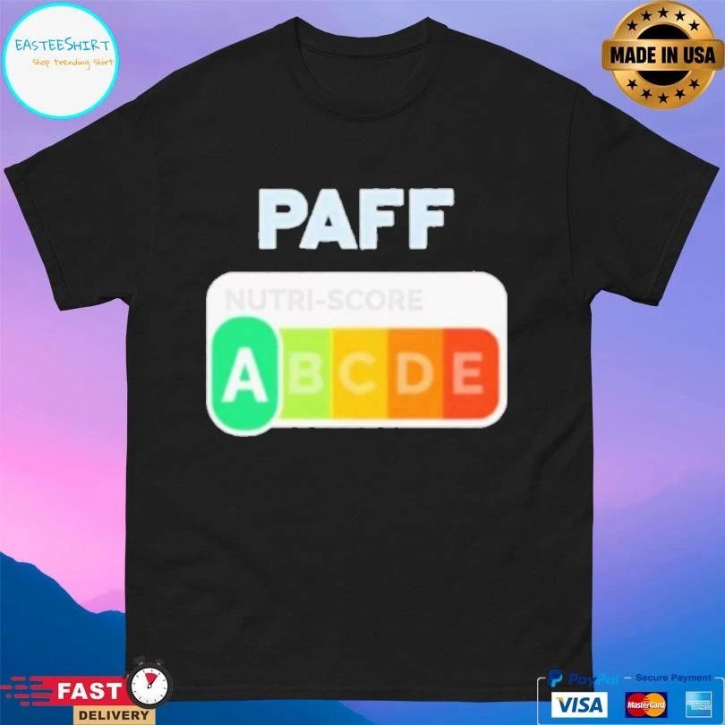 Paff Nutri Score Label T-shirts
