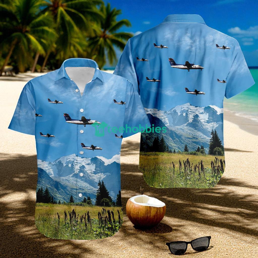 US Airways Express (Piedmont Airlines) De Havilland Canada Tropical Hawaiian Shirt The Best Summer