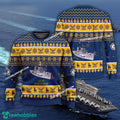 US Navy USS Blue Ridge LCC-19 Knitted Xmas Sweater AOP Gift Veteran