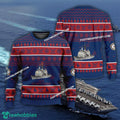 US Navy USS Cape St. George CG-71 Ugly Christmas Sweater AOP Gift Veteran