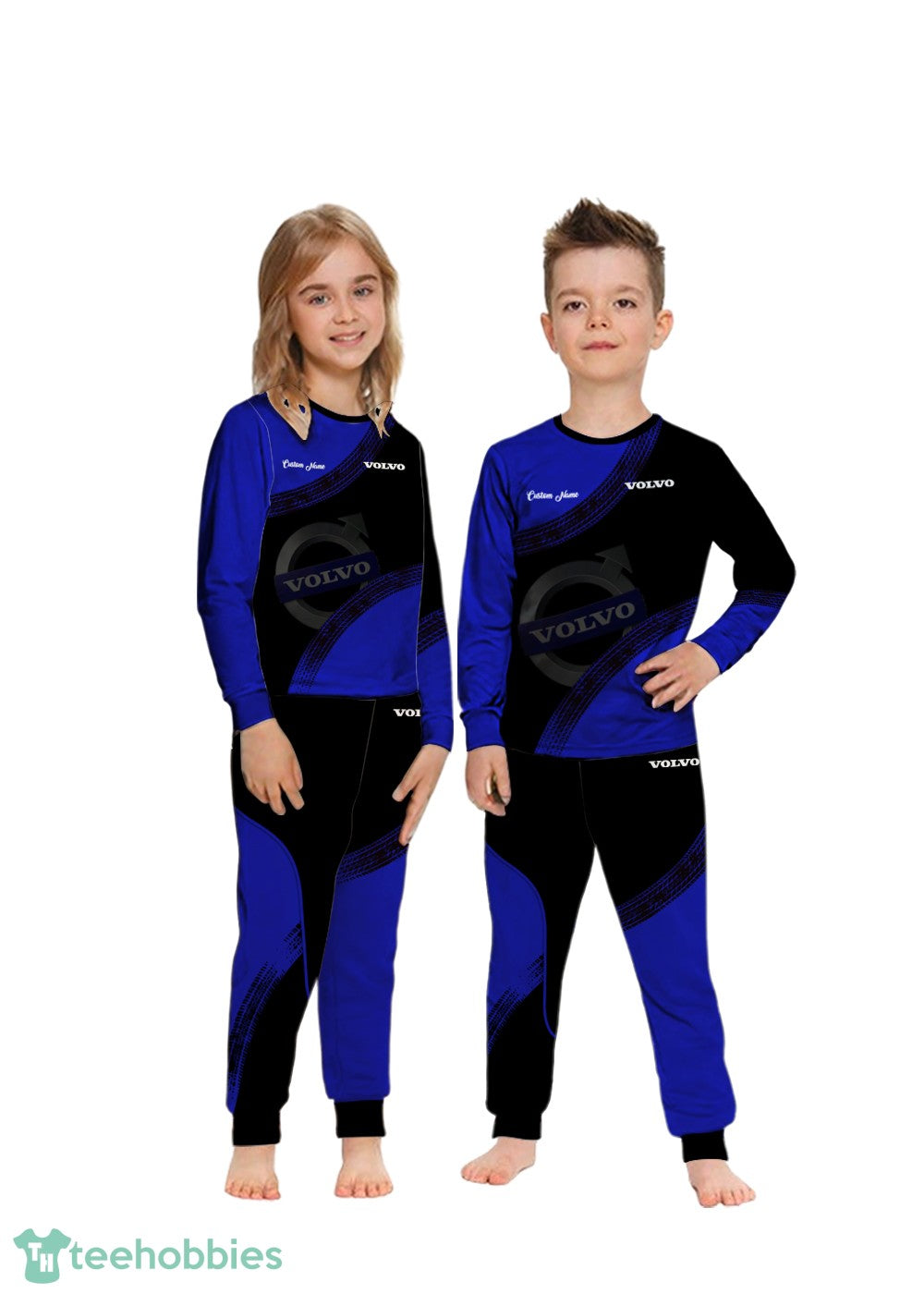 Volvo Car Custom Name Family Matching Pajamas Set