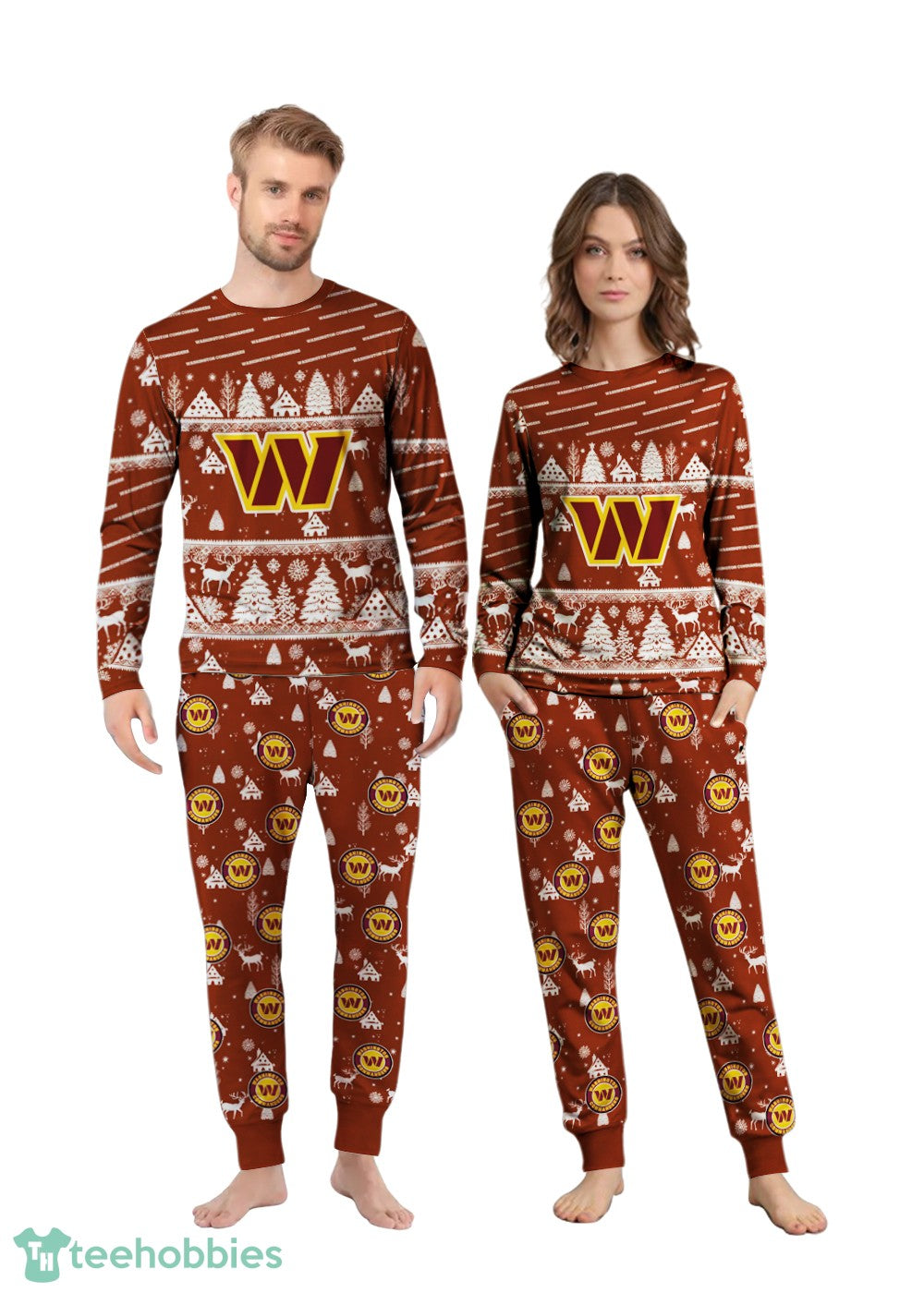 Washington Commanders Christmas Pattern Family Matching Pajamas Sets Best Gift For Christmas