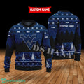 West Virginia Mountaineers Custom Name Merry Xmas Sweater For West Virginia Mountaineers Fans Sweater