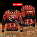 Western Kentucky Hilltoppers Custom Name Merry Xmas Sweater For Western Kentucky Hilltoppers Fans Sweater