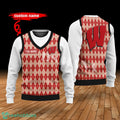 Wisconsin Badgers Custom Name New Style Sweater Ghile Style 3D Print Christmas Sweater
