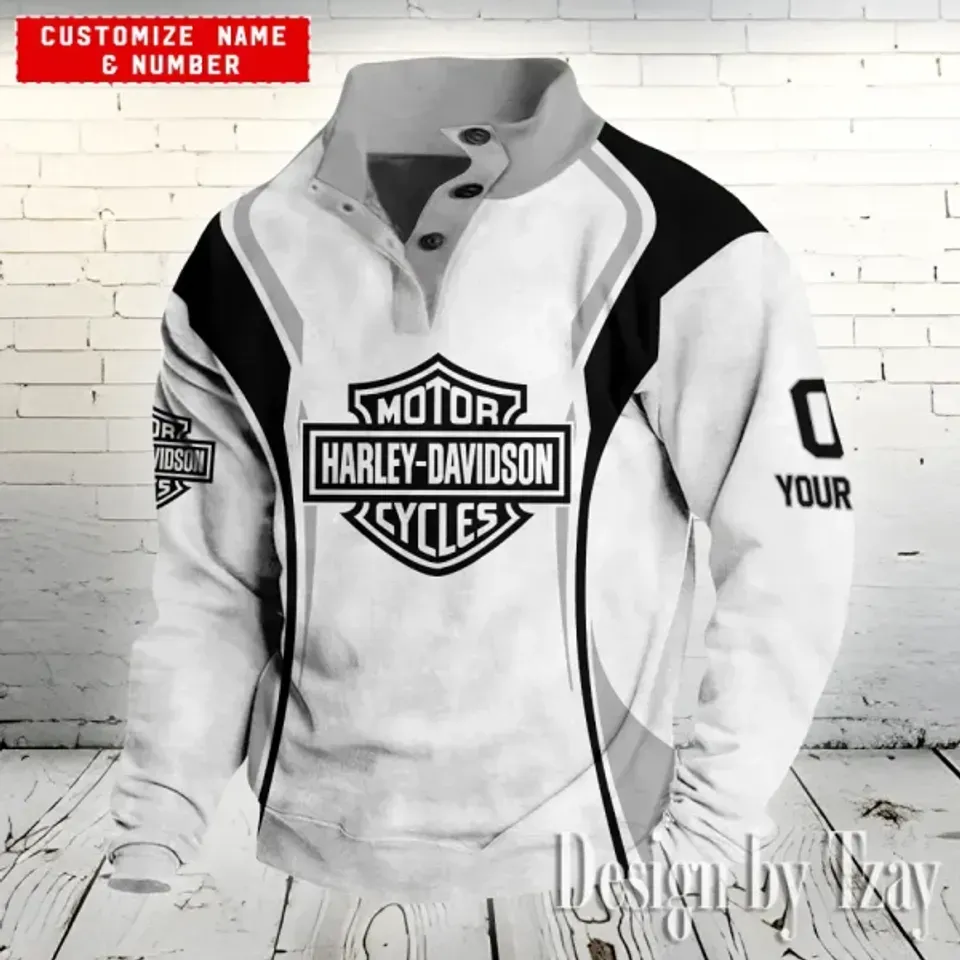 Haarleyy Davidson Stand Collar Sweatshirt