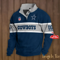 Dallas Cowboys football Stand Collar Sweatshirt