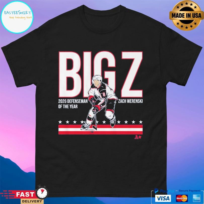 Zach Werenski Big Z 2026 Defenseman Of The Year Shirt