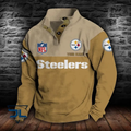 Personalized Pittsburgh Steeler Stand Collar Sweatshirt